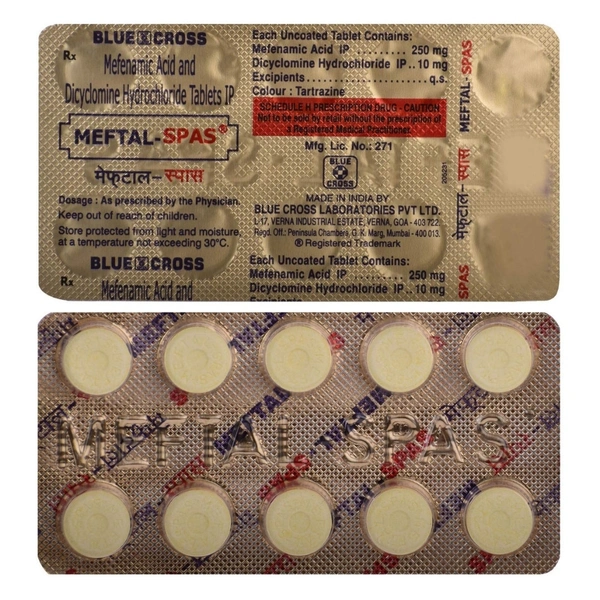 Rx MEFTAL SPAS - 1X10 TABLETS - 1X10 TABLETS