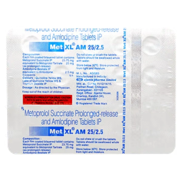 Rx MET XL AM 25/2.5 - 1X20 TABLETS - 1X20 TABLETS