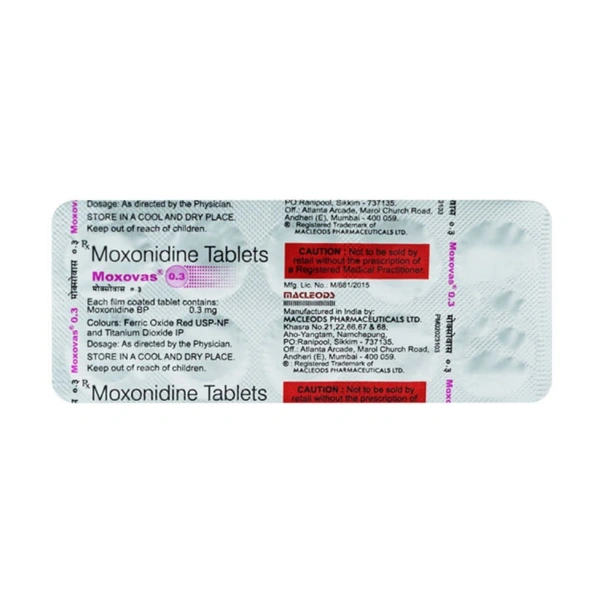 Rx MOXOVAS 0.3 -1X10 TABLETS - 1X10 TABLETS