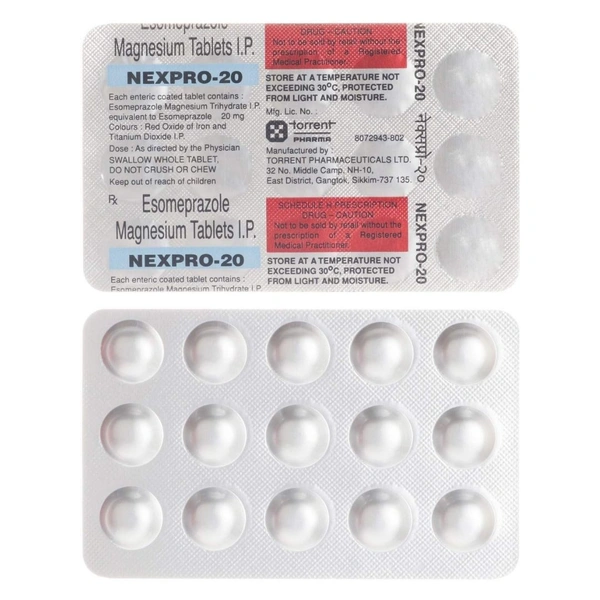 Rx NEXPRO 20-1X15 TABLETS - 1X15 TABLETS