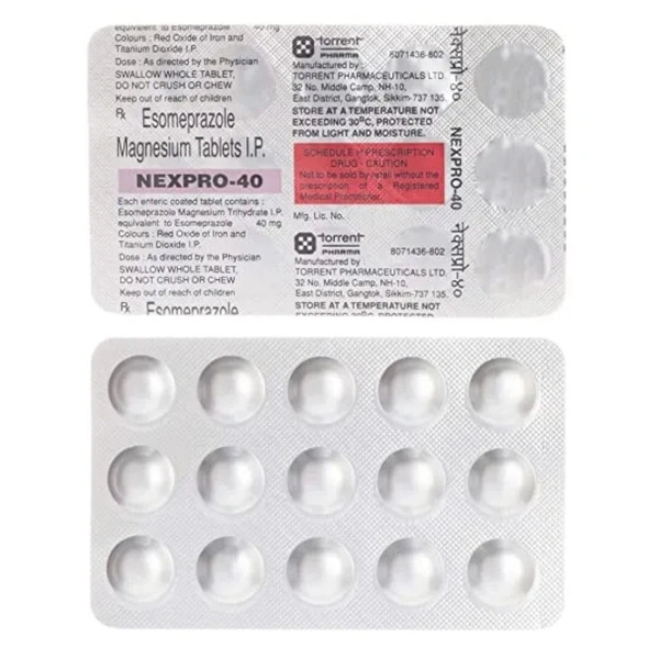 Rx NEXPRO 40 - 1X15 TABLETS - 1X15 TABLETS