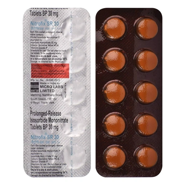 RX NITROFIX SR 30 - 1X10 TABLETS - 1X10 TABLETS