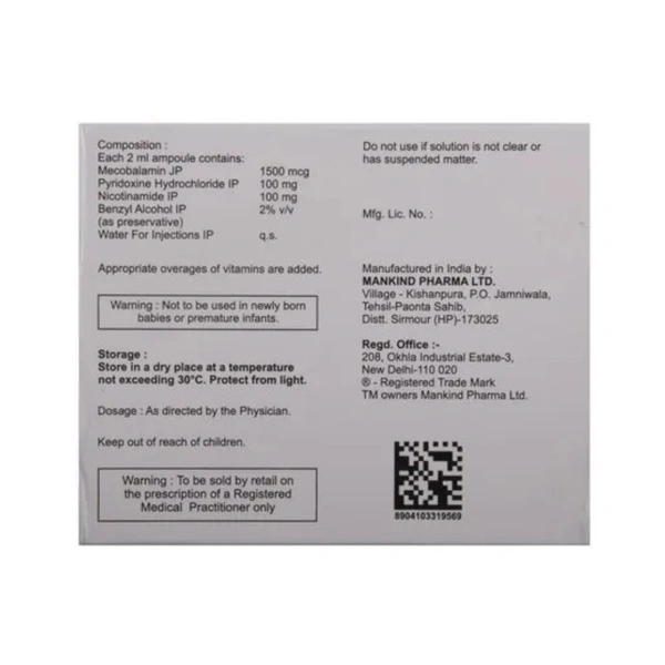 Rx NUROKIND PLUS INJECTION-2ML - 2ML