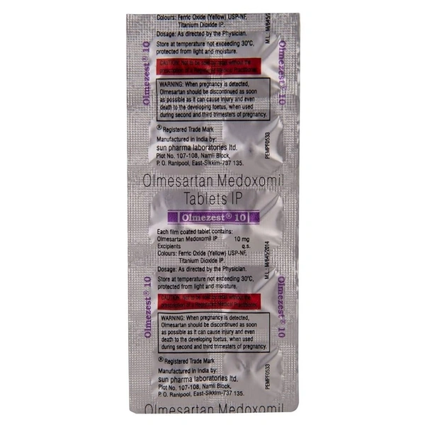 Rx OLMEZEST 10 -1X10 TABLETS - 1X10 TABLETS