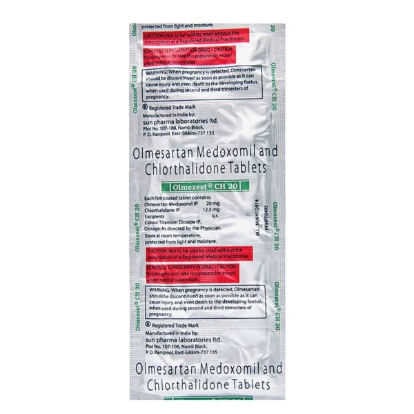 Rx OLMEZEST CH 20 - 1X10 TABLETS - 1X10 TABLETS