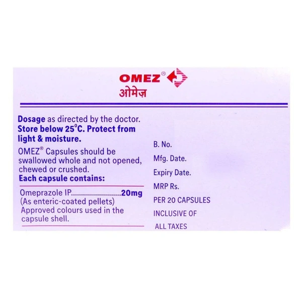 Rx OMEZ - 1X15 CAPSULES - 1X15 CAPSULES