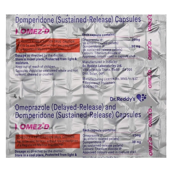 Rx OMEZ DSR+ - 1X15 CAPSULES - 1X15 CAPSULES