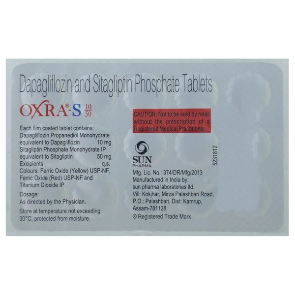 Rx OXRA S 10/50 -1X15 TABLETS - 1X15 TABLETS