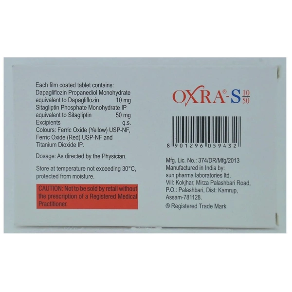 Rx OXRA S 10/50 -1X15 TABLETS - 1X15 TABLETS