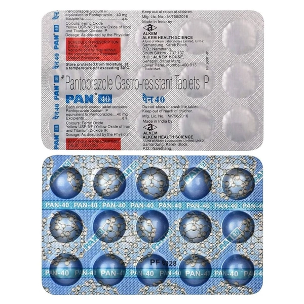 Rx PAN 40 - 1X15 TABLETS - 1X15 TABLETS