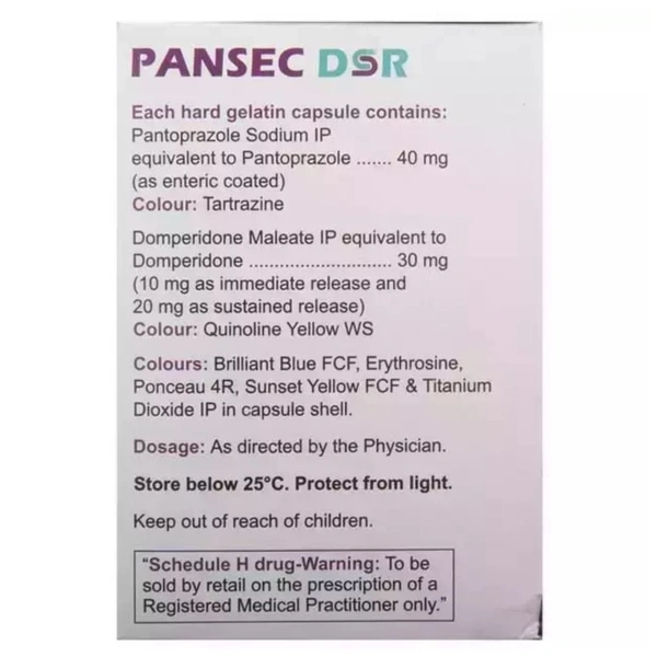 Rx PANSEC DSR-1X15 CAPSULES - 1X15 CAPSULES