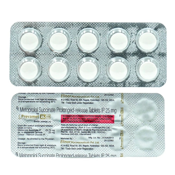 Rx PREVAMET XL 25 -1X10 TABLETS - 1X10 TABLETS