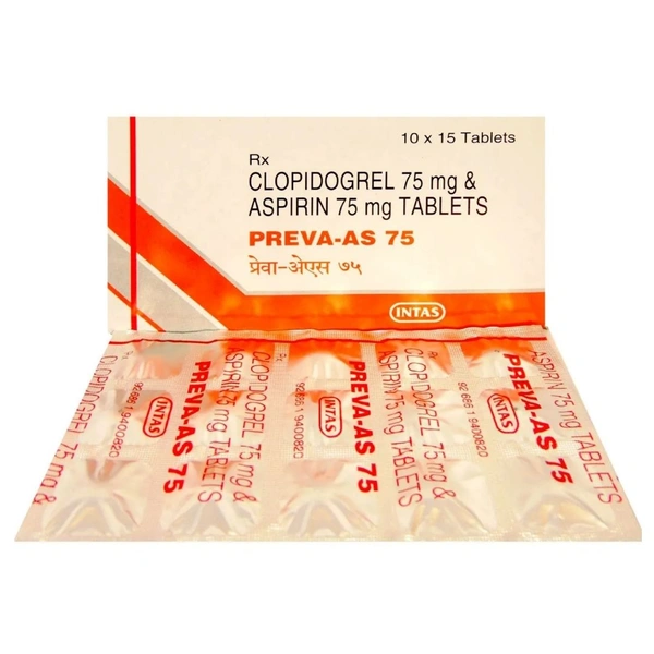 Rx PREVAS AS 75-1X15 TABLETS - 1X15 TABLETS