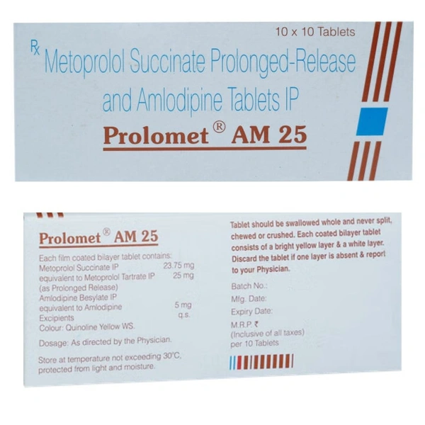 Rx PROLOMET AM 25 -1X10 TABLETS - 1X10 TABLETS