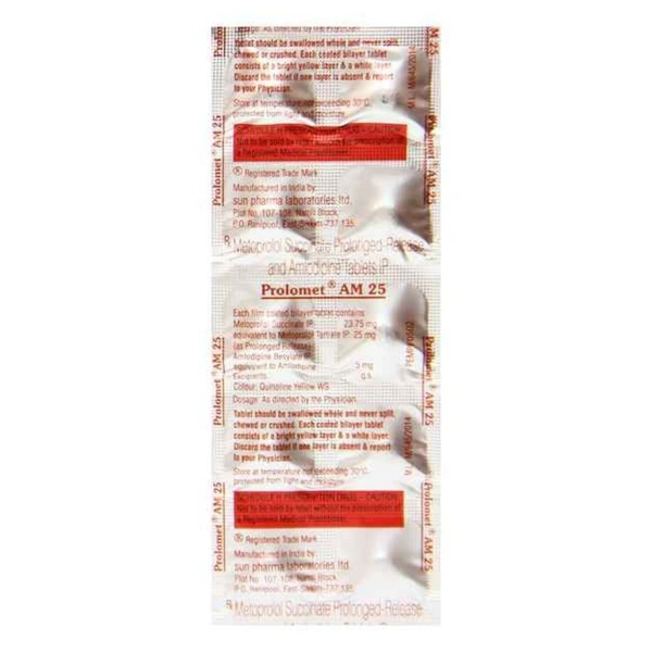 Rx PROLOMET AM 25 -1X10 TABLETS - 1X10 TABLETS