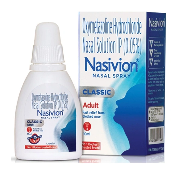Rx NASIVION NASAL SPRAY CLASSIC -ADULT 10ML - 10ML
