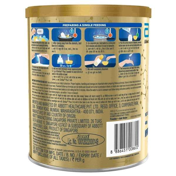 Rx SIMILAC PLUS STAGE 2 - 400 GMS