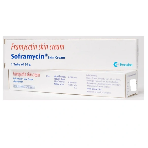 Rx SOFRAMYCIN SKIN CREAM 30GMS - 30GMS