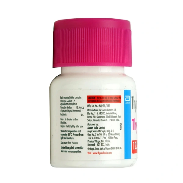 Rx THYRONORM 12.5MCG-120 TABLETS - 120 TABLETS