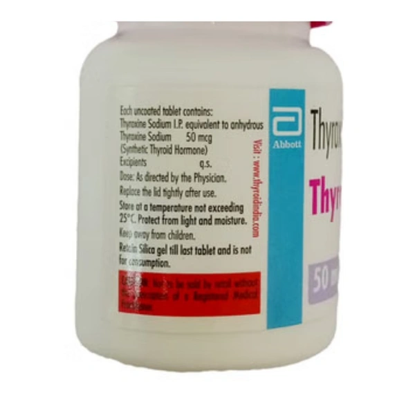 Rx THYRONORM 50 MCG - 120 TABLETS - 120 TABLETS