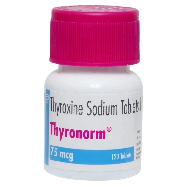 Rx THYRONORM 75 MCG-120 TABLETS - 120 TABLETS