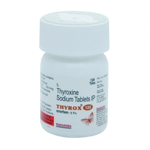 Rx THYROX 125MCG-120 TABLETS - 120 TABLETS