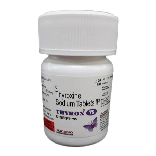 Rx THYROX 75  - 120 TABLETS - 120 TABLETS