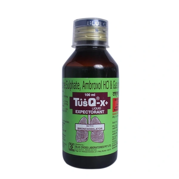 Rx TUSQ X PLUS SYRUP-100ML (SUGAR FREE) - 100ML