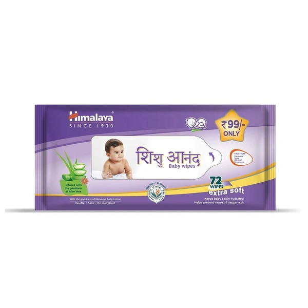 HIMALAYA WET WIPES - 72 WIPES
