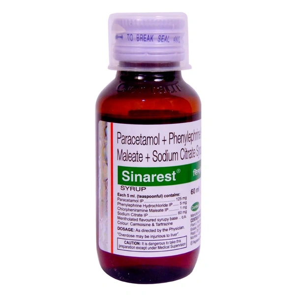 Rx SINAREST SYRUP-75ML - 75ML