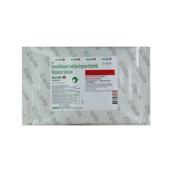 Rx DUOLIN 3 RESPULES-1X5 -3 ML - 1X5- 3ML