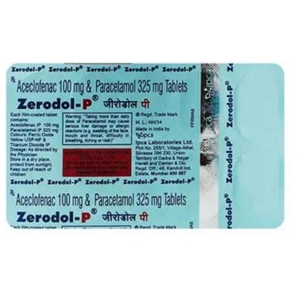 RX ZERODOL P - 1X10 TABLETS - 1X10 TABLETS