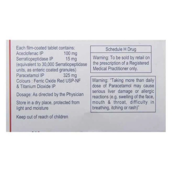 RX ZERODOL SP - 1X10 TABLETS - 1X10 TABLETS