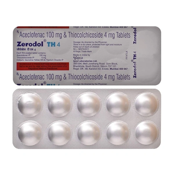 Rx ZERODOL TH4 - 1X10 TABLETS - 1X10 TABLETS