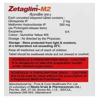 Rx ZETAGLIM M2 - 1X15 TABLETS - 1X15 TABLETS