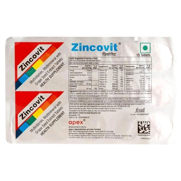  Rx ZINCOVIT