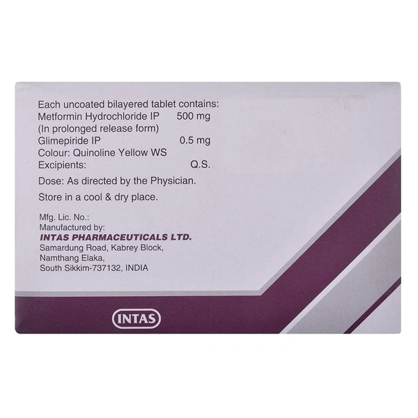 Rx ZORYL M 0.5-1X20 TABLETS - 1X20