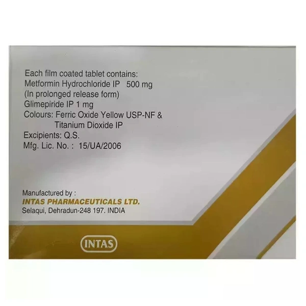 Rx ZORYL M1 - 1X20 TABLETS - 1X20 TABLETS