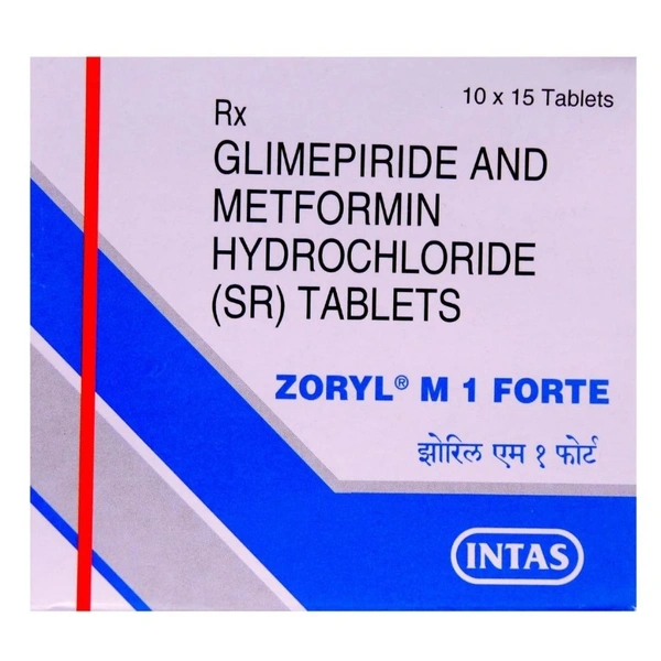Rx ZORYL M1 FORTE - 1X15 TABLETS - 1X15 TABLETS