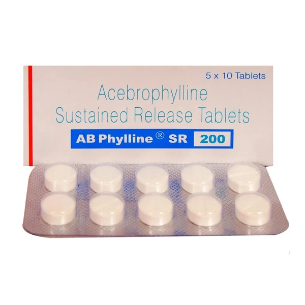 Rx AB PHYLLINE SR 200-10 TABLETS - 10 TABLETS
