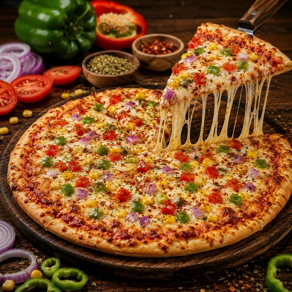 Mix Veg Spicy Pizza - Medium