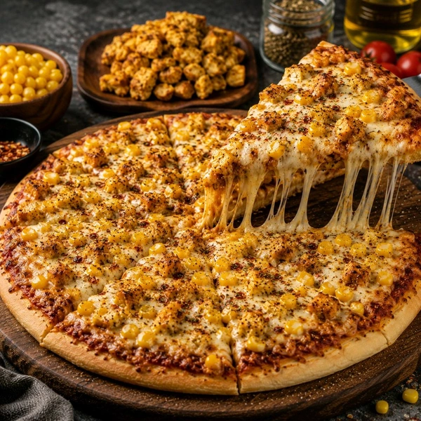 Egg Corn Pizza - Medium