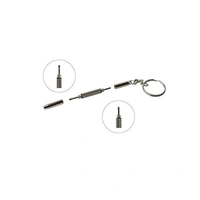 3 In 1 Screwdriver. Compact Pocket Mini DIY Screwdriver with Keychain for Repairing Eyeglasses, Sunglasses, Watches, Jewelry, Electronics, Toys etc.,