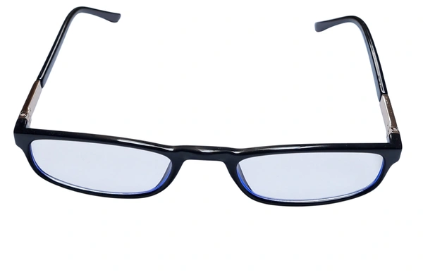 Blue Cut Lenses (Blocks Blue Rays coming from Mobiles, Computer Screens, TV and other electronic devices) Premium Quality Rectangular Shape Slim Frame Reading Glass for men and women - Free Size - +1.25