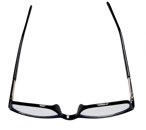 Blue Cut Lenses (Blocks Blue Rays coming from Mobiles, Computer Screens, TV and other electronic devices) Premium Quality Rectangular Shape Slim Frame Reading Glass for men and women - Free Size - +1.25