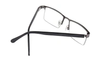 Bifocal Rectangular Half Rim Metal Frame Reading Glasses for both Men and Women - +1.50