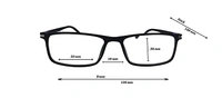 TR90 Frame light weight rectangular design Reading glasses for men and women - +1.25