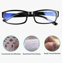 One Power Auto Focus Reading Glasses for Men and women. Clear Focus Auto Adjusting Optic, suitable for all those in need of Reading Power ranging from +0.50 to +2.50
