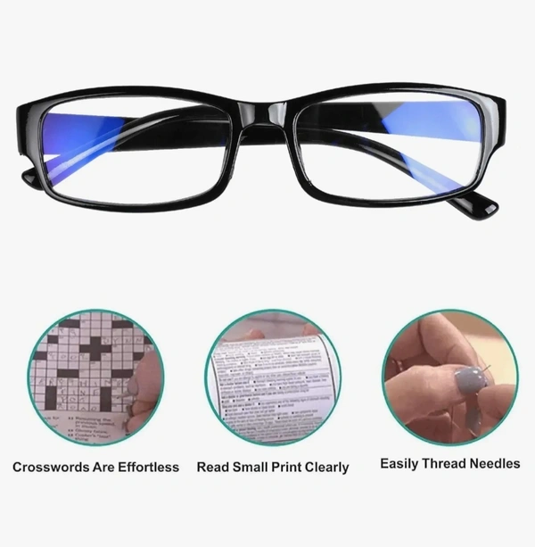 One Power Auto Focus Reading Glasses for Men and women. Clear Focus Auto Adjusting Optic, suitable for all those in need of Reading Power ranging from +0.50 to +2.50