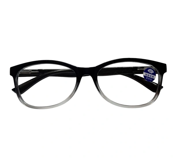 One Power Auto Focus Semi Round Shape Reading Glasses for Men and women. Clear Focus Auto Adjusting Optic, suitable for all those in need of Reading Power ranging from +0.50 to +2.50 - Black